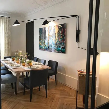 Big Wall Lamp mit 3 drehbaren geraden Armen von Serge Mouille - 3 - Jacobsen Plus
