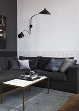 Big Wall Lamp w/2 Rotating Arms, 1 Straight, 1 Curved af Serge Mouille - 2 - Jacobsen Plus