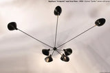 Spider Big Wall Lamp mit 7 festen Armen von Serge Mouille - 5 - Jacobsen Plus