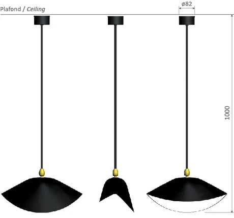 Ceiling Lamp Bookshelves von Serge Mouille - 4 - Jacobsen Plus