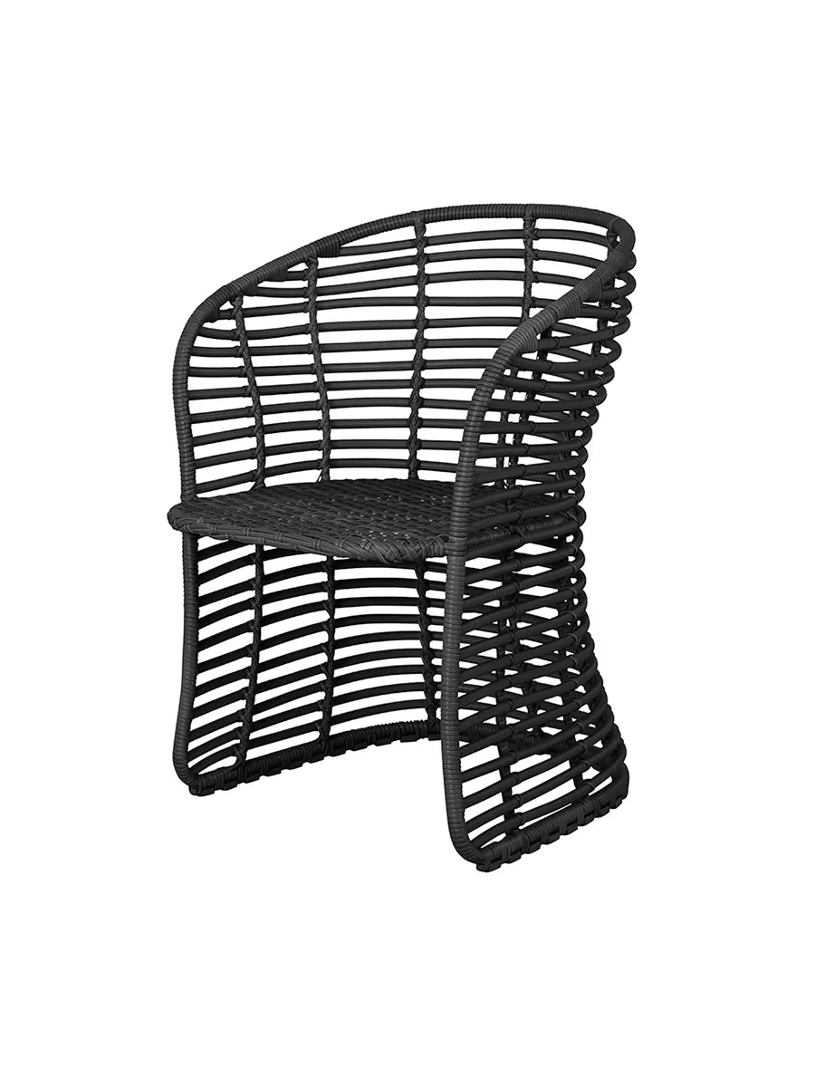 Basket Stol fra Cane-line - Graphite - Jacobsen Plus