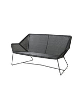 Breeze 2-pers. Loungesofa fra Cane-line - Black / Ingen hynde - Jacobsen Plus