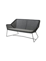 Breeze 2-pers. Loungesofa fra Cane-line - Black / Taupe, Cane-line Natté - Jacobsen Plus