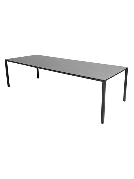 Pure Tisch, 280x100 cm von Cane-line - Lavagrau / Basaltgrau - Jacobsen Plus