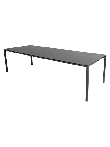 Pure Tisch, 280x100 cm von Cane-line - Lavagrau / Nero Black - Jacobsen Plus