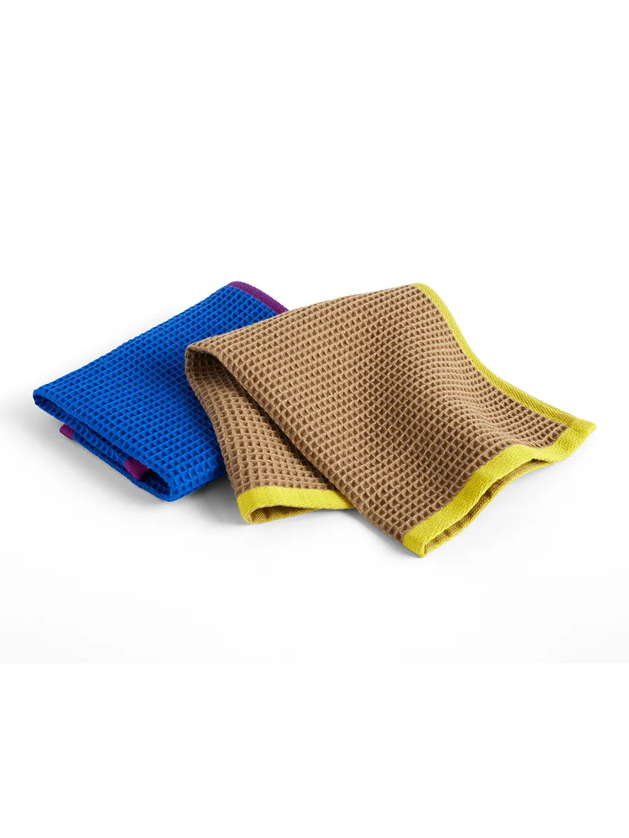 Canteen Dish Cloth, sæt á 2 stk. fra Hay - Blue - Beige - Jacobsen Plus