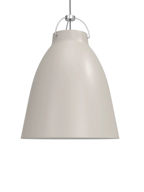 Caravaggio Pendelleuchte, matt von Fritz Hansen - P3 (Ø400 mm) / Warm Grey - Jacobsen Plus