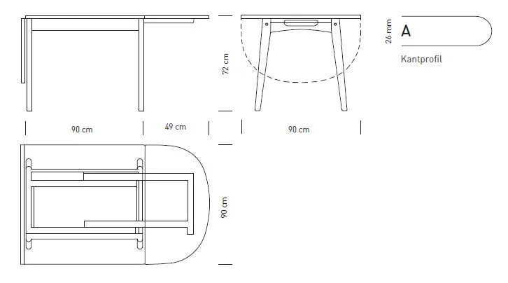 CH002 Esstisch von Carl Hansen & Søn - 8 - Jacobsen Plus
