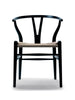 Wishbone Chair CH24, schwarz Buche von Hans J. Wegner