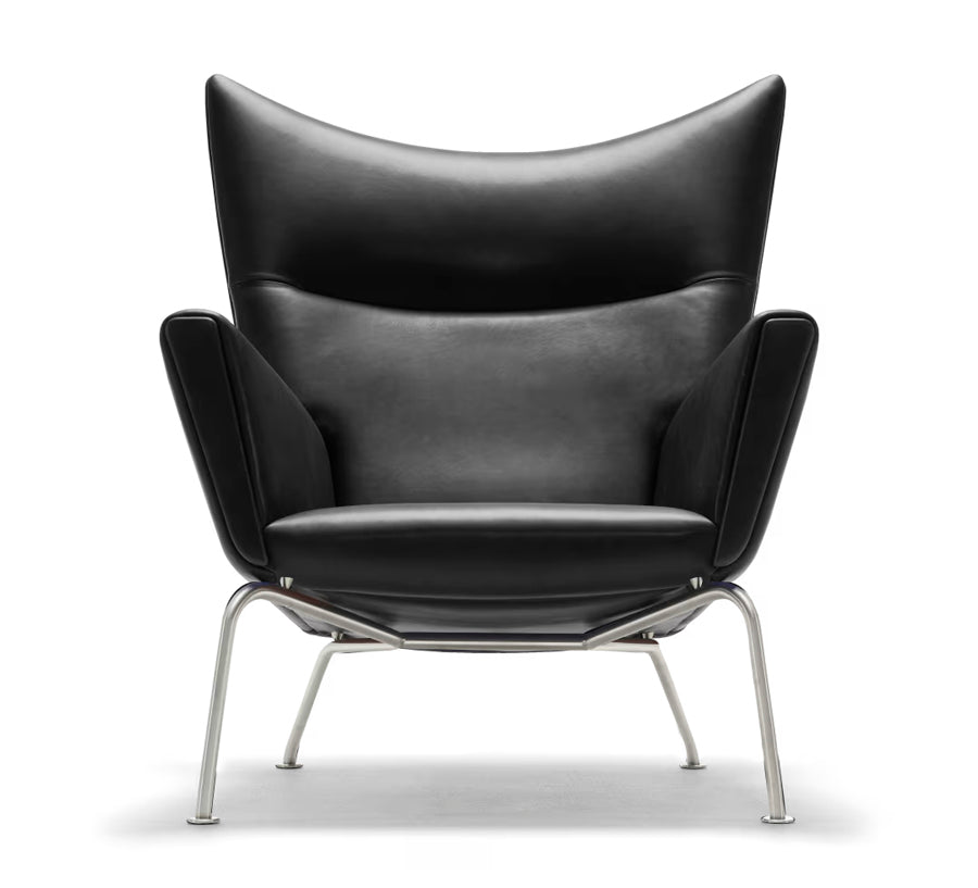 CH445 Wing Chair von Hans J. Wegner - Leder: Thor 301 - Jacobsen Plus