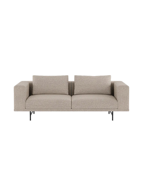 Vipp - Loft 2-Sitzer-Sofa - Bark - Schwarz pulverbeschichtet Gestell - Jacobsen Plus