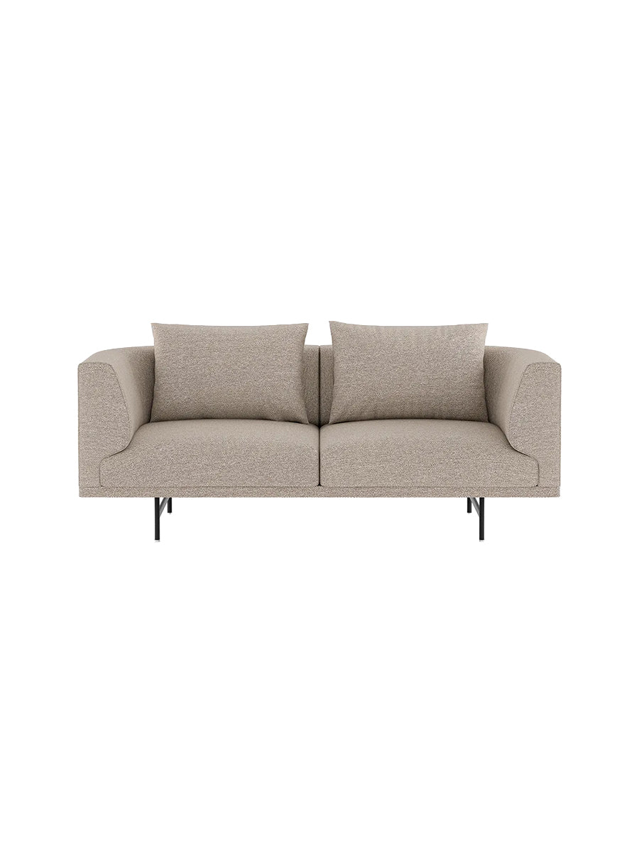 Vipp - Chimney 2-Sitzer-Sofa - Chestnut - Schwarz pulverbeschichtet Gestell - Jacobsen Plus