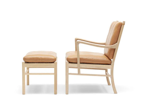 Hocker für Colonial Chair von Ole Wanscher - Eg-Stofgruppe 1 / Seife - Jacobsen Plus