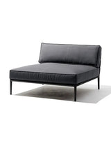 Conic Daybed Modul inkl. Kissenset von Cane-line - Grey - Jacobsen Plus