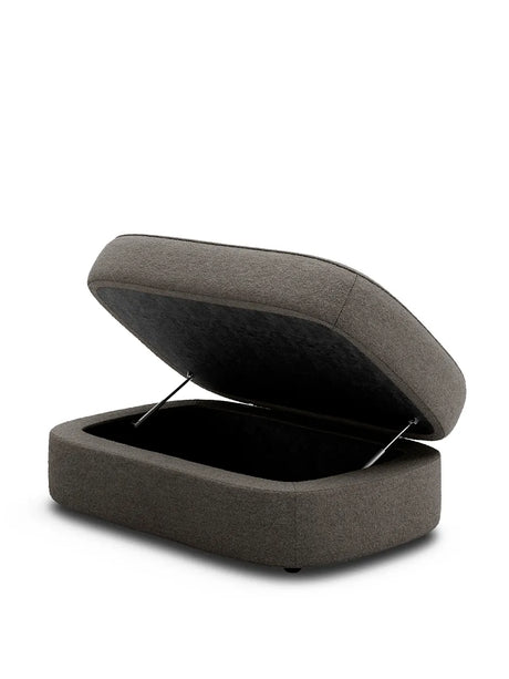 Covent Pouf, medium von New Works - Dark Taupe - Jacobsen Plus