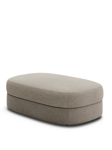 Covent Pouf, large von New Works - Dark Taupe - Jacobsen Plus