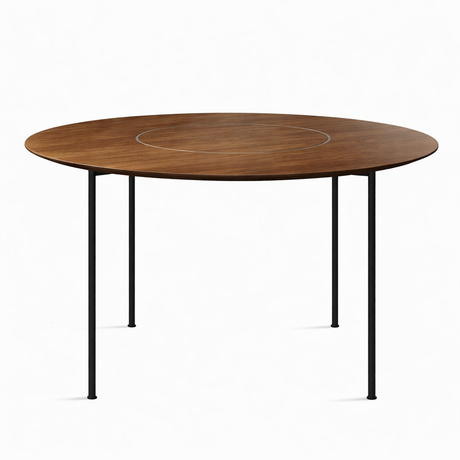 Crawford runder Esstisch 2, Ø120cm, Walnuss von Stellar Works - 1 - Jacobsen Plus