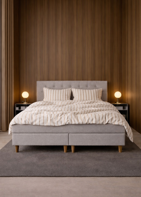 Jacobsen Plus Beds – Kontinental Bett, Sand - 1 - Jacobsen Plus