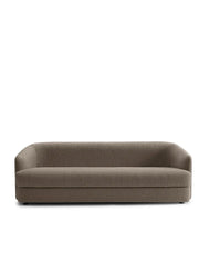 Covent Sofa Deep 3 Sitzer, dunkel taupe von New Works