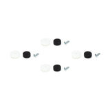 Bendup til Eames stole, 4 stk. - Til DSW-DAW, hvid plast, sort filt - Jacobsen Plus