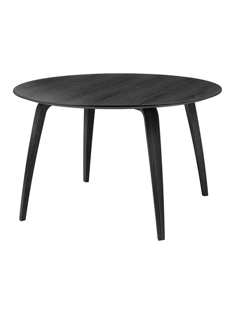GUBI Dining Table, rund von GUBI - Schwarze lackierte Esche - Jacobsen Plus