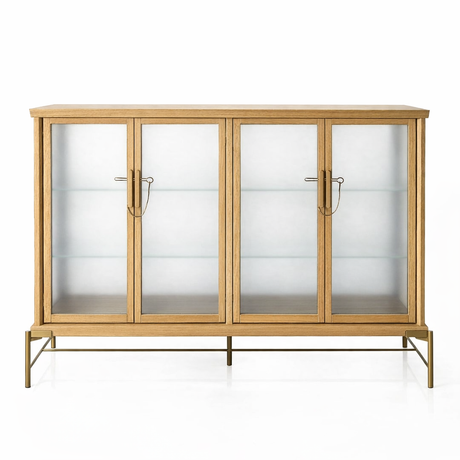 Dowry I Kabinett, Eg, Frosted Glas von Stellar Works - 1 - Jacobsen Plus