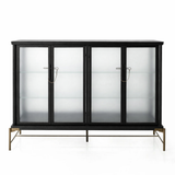 Dowry I kabinet, sort eg, frosted glass fra Stellar Works - 1 - Jacobsen Plus
