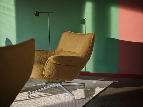 Doze Lounge Chair, Low Back, Ocean 80/tekstil, Tube base fra Muuto - 2 - Jacobsen Plus