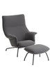 Doze Lounge Chair inkl. Fußhocker, Ocean 80 von Muuto