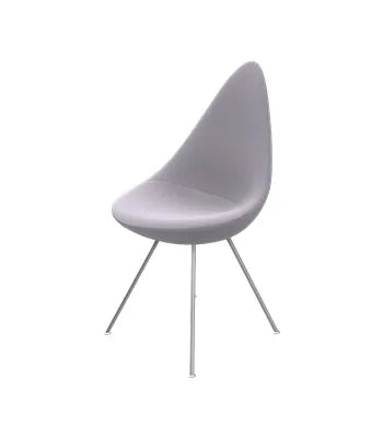 3110 Drop™ Stuhl af Arne Jacobsen - Voll gepolstert / Steelcut / 135 Light Silver Grey - Jacobsen Plus