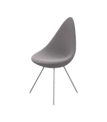 3110 Drop™ Stuhl af Arne Jacobsen - Voll gepolstert / Steelcut / 155 Mittelgrau - Jacobsen Plus