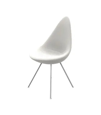 3110 Drop™ Stuhl af Arne Jacobsen - Voll gepolstert / Steelcut / 220 Off White - Jacobsen Plus