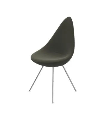 3110 Drop™ Stuhl af Arne Jacobsen - Voll gepolstert / Steelcut / 370 Braun - Jacobsen Plus