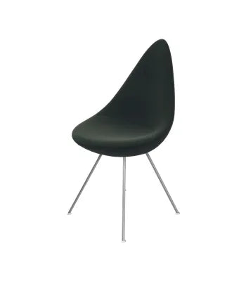 3110 Drop™ Stuhl af Arne Jacobsen - Voll gepolstert / Steelcut / 975 Dunkel-Armeegrün - Jacobsen Plus