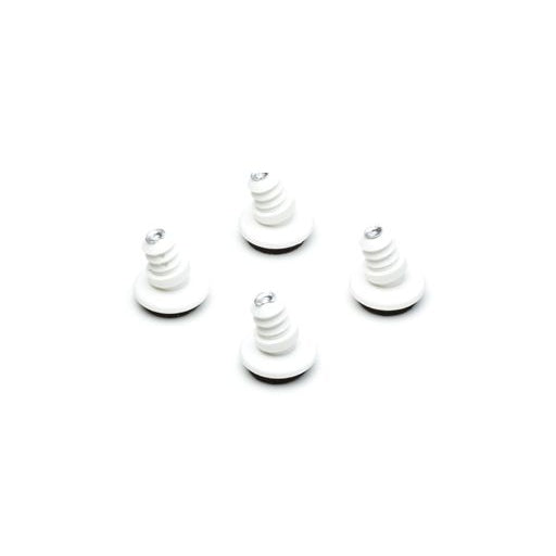 Bendup til Eames stole, 4 stk. - Til DSX, hvid plast, sort filt - Jacobsen Plus