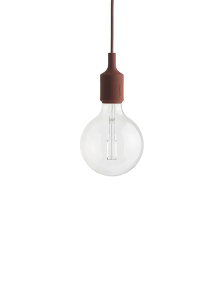 E27 Pendant Lamp von Muuto - Tiefrot - Jacobsen Plus