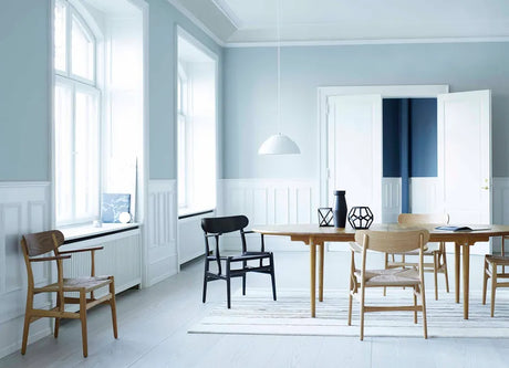 CH26 Esszimmerstuhl von Hans J. Wegner - Natur / Eiche - seifenbehandelt - Jacobsen Plus