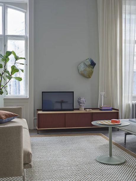 Soft Side Table, Ø48/H40 von Muuto - Beige Green Laminat - Jacobsen Plus