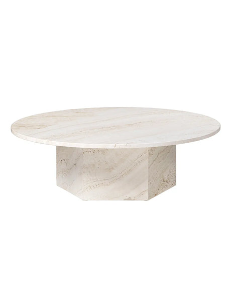 Epic Coffee Table Ø110 cm, Travertin von GUBI - 1 - Jacobsen Plus