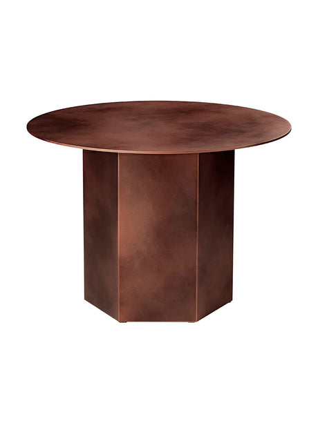 Epic Coffee Table Ø60 cm, Stahl von GUBI - Earthy Red Steel - Jacobsen Plus