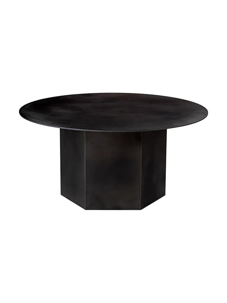 Epic Coffee Table Ø80 cm, Steel von GUBI - Earthy Red Steel - Jacobsen Plus