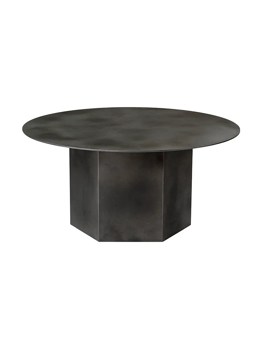 Epic Coffee Table Ø80 cm, steel fra GUBI - Misty Gray Steel - Jacobsen Plus
