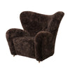 Dark Stained Oak - Sheepskin Espresso