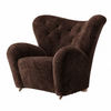 Natural Oak - Sheepskin Espresso