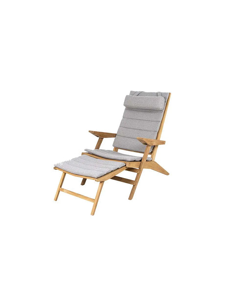 Flip Deckstuhl von Cane-line - Inkl. Kissen in Light Grey - Jacobsen Plus