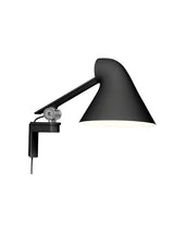 NJP Wandleuchte von Louis Poulsen - Schwarz / Kurzer Arm - Jacobsen Plus