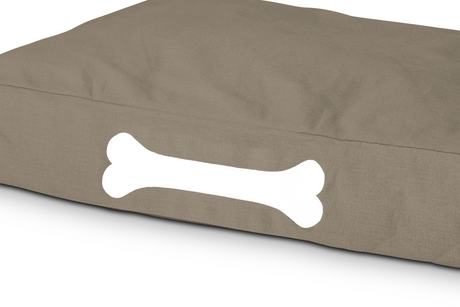 Doggielounge S Canvas Recycled – Hundekorb von Fatboy - Taupe Grey - Jacobsen Plus