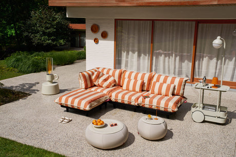 Paletti Set Large Left - Outdoor Ecksofa von Fatboy - Orange Creme - Jacobsen Plus