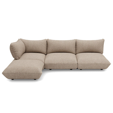Sumo Sofa Corner von Fatboy - Boucle Recycled Hellbraun Melange - Jacobsen Plus