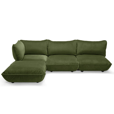 Sumo Sofa Corner von Fatboy - Velvet Recycled Deep Green - Jacobsen Plus